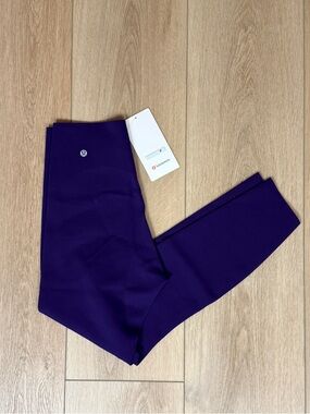 NWT Lululemon Glow-Up Super High Rise Tight 25” Size 8 Dark Court Purple
